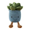 thumbnail image 2 of Divertidas plantas en macetas de felpa realistas novedad planta de dibujos animados muñeco de peluche suave tablero de instrumentos de coche decoració - Azul 25cm Sunnimix juguetes de peluche, 2 of 8