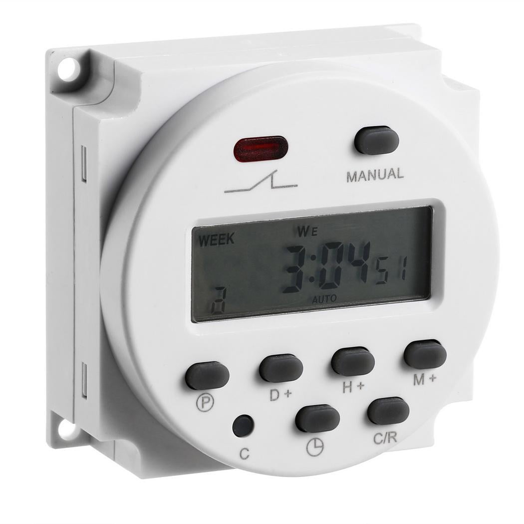 Digital Programmable Timer Electronic Switch Dual 2 Outlet 7 Day by