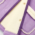 thumbnail image 4 of Antinious Toddler Girls Winter Hooded Puffer Jacket Fleece Lined Warm Thick Long Sleeve Outerwear,Sport Coats for Kids,Boys Girls Trench Coat,Purple,90, 4 of 5