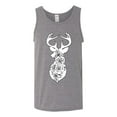thumbnail image 2 of Deer Rose Animal Lover Mens Graphic Tank Top, Heather Grey, Small, 2 of 3
