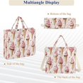 thumbnail image 6 of FORMRS Womens Corduroy Tote Bag Crossbody Shoulder Handbag with Pocket, Pink Ice Cream Pattern, 6 of 7