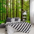 thumbnail image 4 of - Forest Landscapes Woodland Tree Fabric Wallpaper Living Room Bedroom Bathroom Jungle Wall Mural- not Peel and Stick）, 4 of 5