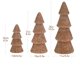 thumbnail image 3 of Juego de árbol de Navidad de resina de terciopelo en aerosol, centro de mesa de interior de forma moderna, decoración de repisa de mesa, árbol de resina de terciopelo, elegante decoración, 3 of 8