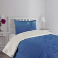 thumbnail image 2 of Ambesonne Jellyfish Quilted Coverlet 2 Pcs, Blue Ocean Animal, Twin Size, Blue, 2 of 4
