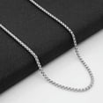 thumbnail image 5 of 5pcs/lot Stainless Steel Square Rolo Link Chain Box Chain Necklace for Men Women, 5 of 9