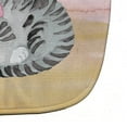 thumbnail image 3 of Sleeping Grey Cat Watercolor Baby Bib, 3 of 3