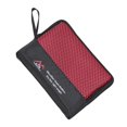 thumbnail image 1 of OUSITAID Serviette Ultralégère Compacte Séchage Rapide Serviettes de Camping Compactes pour la Natation Main Visage Microfibre Antibactérienne Randonnée Voyage Rouge P, 1 of 16