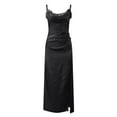 thumbnail image 5 of Sngxgn Women's Full Slips Long Spaghetti Strap Under Dress(Black,M), 5 of 7