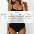 thumbnail image 3 of Stamzod Black Bathing Suits for Women Square Neck Spaghetti Strap Swimsuit Ruched Modest Women's Swimwear Black S, 3 of 3