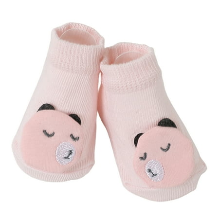 

1 Pair Baby Socks Lovely Design Breathable Newborn Cartoon Ankle Socks for Infant Toddler Girls Boys