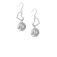 thumbnail image 2 of Delight Jewelry Silvertone Happy Moon Open Heart French Earrings, 2 of 4