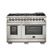 Capriasca - Titanium Professional 48" Freestanding Dual Fuel Range
