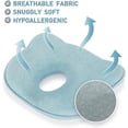 thumbnail image 4 of Baby Head Shaping Pillow, 3d Memory Foam Infant Pillow Newborn Pillow Flat Head Shaping Pillow, 4 of 5