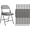 Gray, variant on JINSEED 4 Pack Plastic Folding Chair, Lightweight Portable Party Banquet Event Chairs for Outdoors, Black