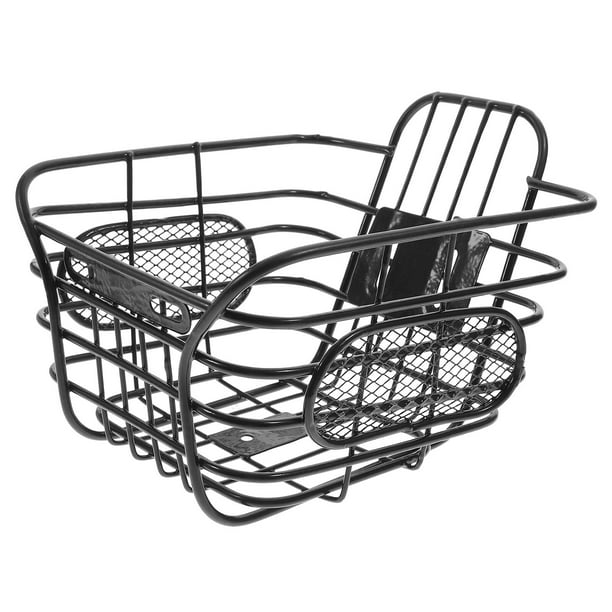 NUOLUX 1PC Iron Basket Front Handlebar Hanging Basket Bike Storage