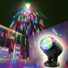 Multi-Colored Christmas Lights Mini LED Crystal Disco Ball Light Party Light Stage Light Disco DJ Light for Discon, Bars, Party, Halloween, Wedding, V