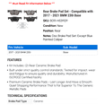 thumbnail image 2 of Rear Brake Pad Set - Compatible with 2017 - 2021 BMW 230i Base 2018 2019 2020, 2 of 2