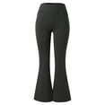 thumbnail image 4 of JustVH Women Bell Bottom Trousers Yoga Skinny Stretchy Running Pants, 4 of 6