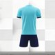 thumbnail image 4 of Odeerbi Niños Niñas Rápido Seco Juego de Entrenamiento de Fútbol Gradiente Geométrico Cuello En V Camiseta Shorts Conjunto Atlético Para 5-17 Años, 4 of 7