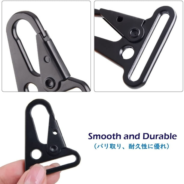 TRIWONDER Enlarged Mouth Clips HK Hook Heavy Duty Snap Hooks Sling Clips  for Paracord Outdoors Bag Backpack