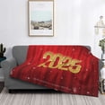 thumbnail image 2 of Uemuo Happy New Year 2025 F Printed Throw Blanket for Couch, Fluffy Fuzzy Blankets for Bed, Sofa, Cozy Flannel Faux Fur Blanket-60"x50", 2 of 6