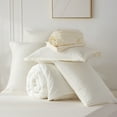 thumbnail image 6 of Davulos Twin Comforter Sets , 5 Pieces Bed in a Bag ,White Beddding Comforter Sets with Sheets Solid Lightweight Bed Set for All Seasons, 6 of 8