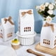 thumbnail image 4 of 24 cajas de regalo con forma de casa con cinta, 9,9 x 7,1 x 18,3 cm, cajas de papel blanco para dulces, ideales como obsequios para fiestas de cumpleaños y bodas., 4 of 9