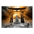 thumbnail image 2 of Tiptophomedecor Peel and Stick Zen Wallpaper Wall Mural - Buddha Temple Orange - Removable Wall Decals, 2 of 3