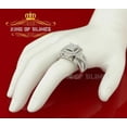 thumbnail image 2 of King of Bling's 925 Sterling White Silver Shiny Square 3.50ct Cubic Zirconia Womens Ring Size 7, 2 of 9