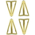 thumbnail image 2 of 4 patas de mesa de metal triangulares doradas de 15 cm, patas de muebles de estilo moderno para armarios, sofás y camas, 2 of 5