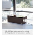 thumbnail image 5 of Yamazaki Home  Cable Management Box, ABS Plastic, Lid - L 6.1 x W 15.75 x H  5.71 inches Brown, 5 of 7