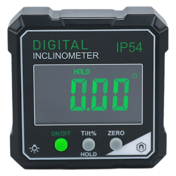Inclinómetro con caja de medición y función de retención de datos, nivel digital de alto rendimiento, herramienta para carpintería de maquinaria.