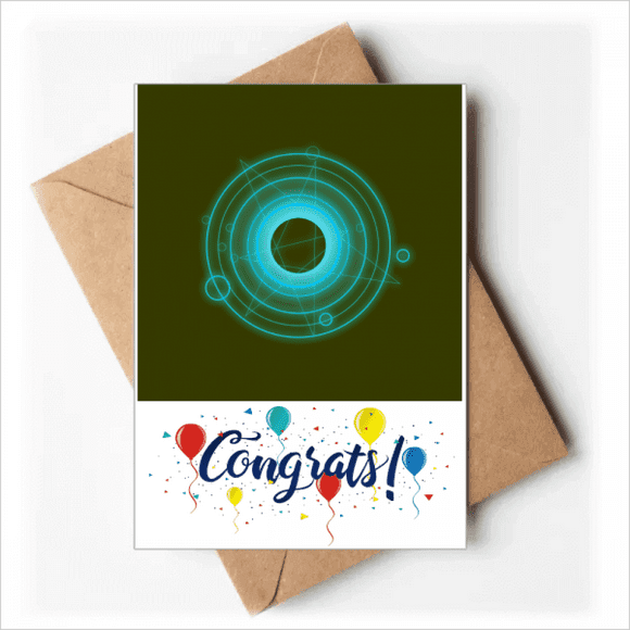 Superbes Cartes de Mariage de Cycle de Fluorescence Félicitations Enveloppes de Voeux