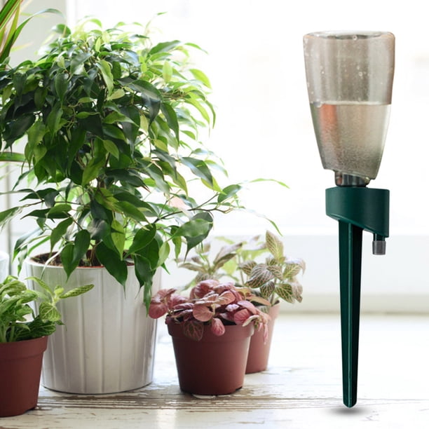 Bebedero automático con diseño de bisel, bebederos de plantas en maceta para accesorios de jardín