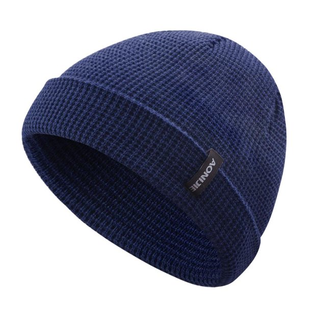 Gorro de Acrílico Unisex Sombrero Caliente para Hombre Mujer para Otoño Invierno Azul Macarena Sombrero de punto de invierno