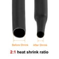 thumbnail image 5 of Uxcell Heat Shrink Tubing Ratio Shrinkable Tube Cable Sleeve 23ft Black mm 10, 5 of 6