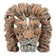 thumbnail image 1 of Estatuilla de busto de Animal con cabeza de león de 5,9 pulgadas, diseño hueco de resina, exquisita estatua de cabeza de león, decoración de busto para escritorios y armarios, 1 of 10