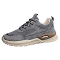 thumbnail image 1 of Zapatillas de deporte casuales Zapatillas de escalada para hombre con cordones para viajes al aire libre (40) Gris, 1 of 7