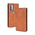 thumbnail image 1 of Compatible with Motorola Moto G31/ G41 Case Magnetic Closure Vintage Pattern PU Leather Wallet Cover with Card Slots-Brown, 1 of 5