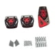thumbnail image 3 of 2 piezas de almohadillas de pedal de coche, accesorios genéricos profesionales para el interior del coche, de alta calidad. Equipo manual rojo, 3 of 9