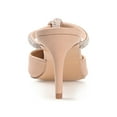 thumbnail image 4 of Journee Womens Lunna Mules Mid Stiletto Pointed Toe Evening Pumps, Widths Available, 4 of 10
