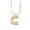 Gold Letter C, variant on PAURO Initial Necklaces for Women A-Z Letter Gold Plated Stainless Steel Personalized Statement Delicate Alphabet Snake Chain Small Elegant Dainty Pendant Jewelry Gold Letter T