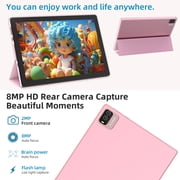 10 inch Android 14 Tablet, 8GB RAM+64GB ROM 1TB Expandable Tablets, 1.8GHz Quad Core Processor Tablet, 1280*800 IPS 10'' HD Touch Screen, 2+8MP Dual Camera, 6000mAh Battery, WiFi, GPS, BT Tablet PC