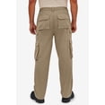 thumbnail image 2 of Boulder Creek by KingSize Men's Big & Tall Ranger Side-Elastic Stacked Cargo Pocket Pants, 2 of 6
