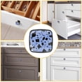 thumbnail image 4 of 4 Pcs Cabinet Handle Drawer Pulls Doctor Hat Knobs with Screws Square Furniture Office Cabinet Knob Decoration, 4 of 5