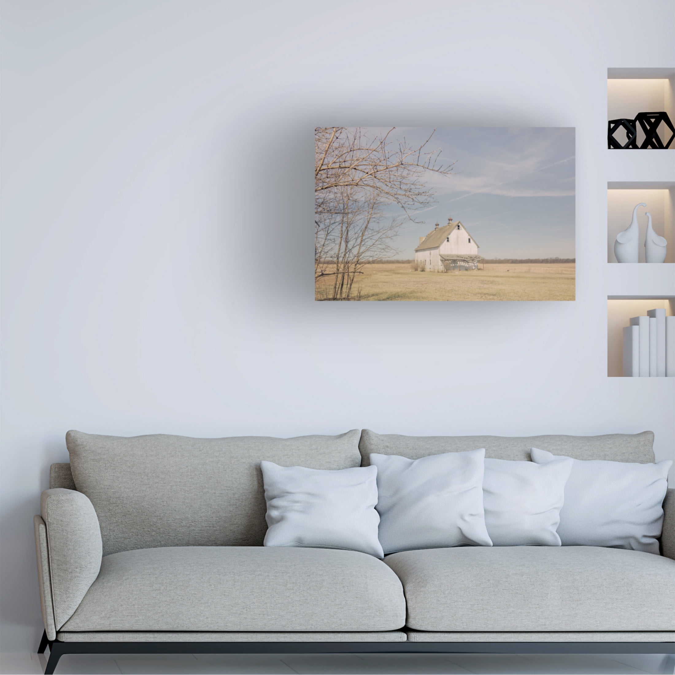 Canvas Wall Art - Life BeautifuLEE 'Farm Life Long Ago 2' Wall Art for Living Room, Bedroom, or Office Décor by Trademark Fine Art - 32 x 22 Inches