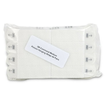 Command Medium Picture Hanging Strips [Removable]: 44 pairs / loose in bag (White)