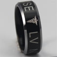 thumbnail image 4 of Black Tungsten Licensed Vocational Nurse New Logo Ring, 4 of 5