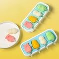 thumbnail image 3 of Aiivioll Silicone Popsicle Molds - 4 Pieces, BPA-Free, Food-Grade, Heat-Resistant, Easy to Clean, Convenient Popsicle Mold for Homemade Ice Pops (White Yellow), 3 of 5