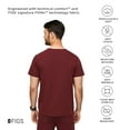 thumbnail image 3 of FIGS Chisec Three-Pocket Scrub Top for Men  Burgundy, M, 3 of 9